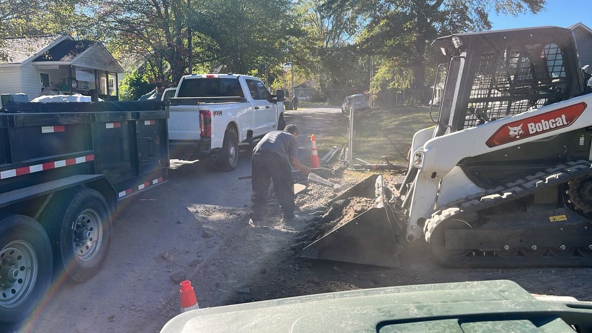 Local Concrete Charlotte portfolio project in Pineville, NC (Mecklenburg County) — concrete demolition, removal, and full-replacement work delivered by our pay-on-completion crew across the Carolinas, 4000 PSI mix, structural rebar, 28-day cure.